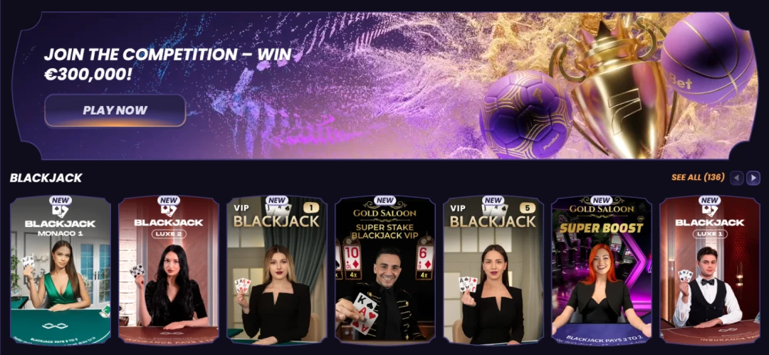 Funbet live tables