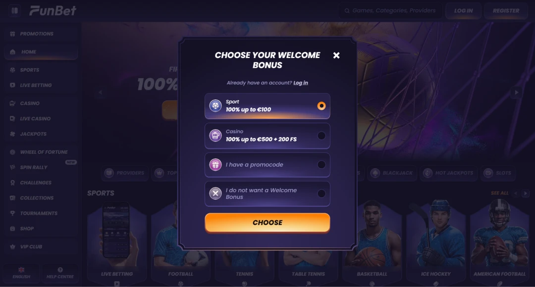Funbet Login